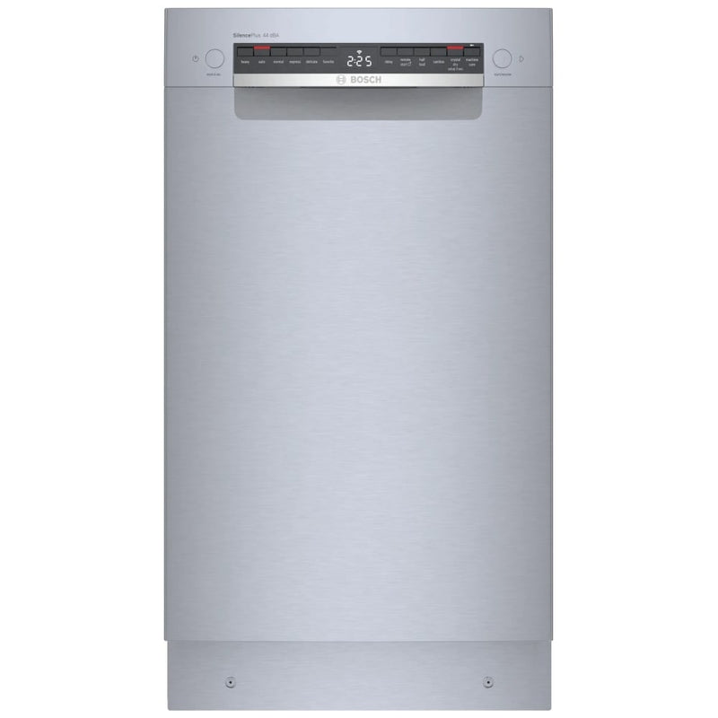 Bosch 800 Series SPE68C75UC Dishwasher, 18 inch Exterior Width, 44 dB Decibel Level, Full Console, Stainless Interior, 6 Wash Cycles, 10 Capacity (Place Settings), 3 Loading Racks, Wifi Enabled, Stainless Steel colour