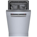 Bosch 800 Series SPE68C75UC Dishwasher, 18 inch Exterior Width, 44 dB Decibel Level, Full Console, Stainless Interior, 6 Wash Cycles, 10 Capacity (Place Settings), 3 Loading Racks, Wifi Enabled, Stainless Steel colour