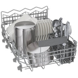 Bosch 800 Series SPX68C75UC Dishwasher, 18 inch Exterior Width, 44 dB Decibel Level, Fully Integrated, Stainless Interior, 6 Wash Cycles, 10 Capacity (Place Settings), 3 Loading Racks, Wifi Enabled, Stainless Steel colour