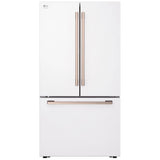 LG Studio SRFB27W3 Counter Depth French Door Refrigerator, 36 inch Width, 26.5 cu. ft. Capacity, Counter Depth, Water Dispenser (Interior), Ice Dispenser (Freezer Located), ENERGY STAR Certified, White colour