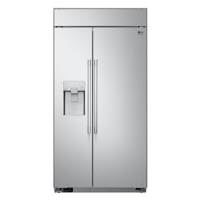 LG Studio SRSXB2622S Side by Side Built In Refrigerator, 42 inch Width, 26 cu. ft. Capacity, Water Dispenser (Exterior), Ice Dispenser (Thru Door), ENERGY STAR Certified, Stainless Steel colour