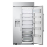 LG Studio SRSXB2622S Side by Side Built In Refrigerator Front Open View