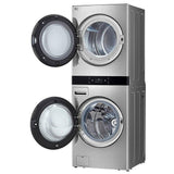 LG Studio SWWE50N3 Laundry Center, Washtower, Stainless Steel colour
Washer: 5.8 cu. ft. Capacity, 27 inch Width, 12 Wash Cycles, Steam Clean, 1,300 RPM Spin Speed, Water Heater, Wifi Enabled
Dryer: 7.4 cu. ft. Capacity