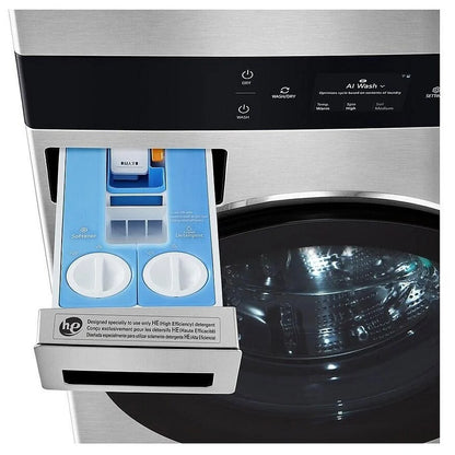 LG STUDIO WashTower™ with AIDD 2.0 and ezDispense. 5.8 and 7.4 cu.ft. SWWE50N3