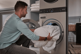 LG Studio SWWE50N3 Laundry Center, Washtower, Stainless Steel colour
Washer: 5.8 cu. ft. Capacity, 27 inch Width, 12 Wash Cycles, Steam Clean, 1,300 RPM Spin Speed, Water Heater, Wifi Enabled
Dryer: 7.4 cu. ft. Capacity