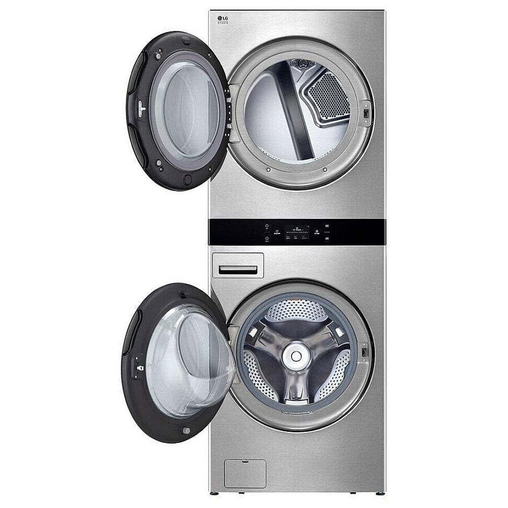 LG Studio SWWE50N3 27 inch Width Washer & Dryer Set, Stainless Steel colour