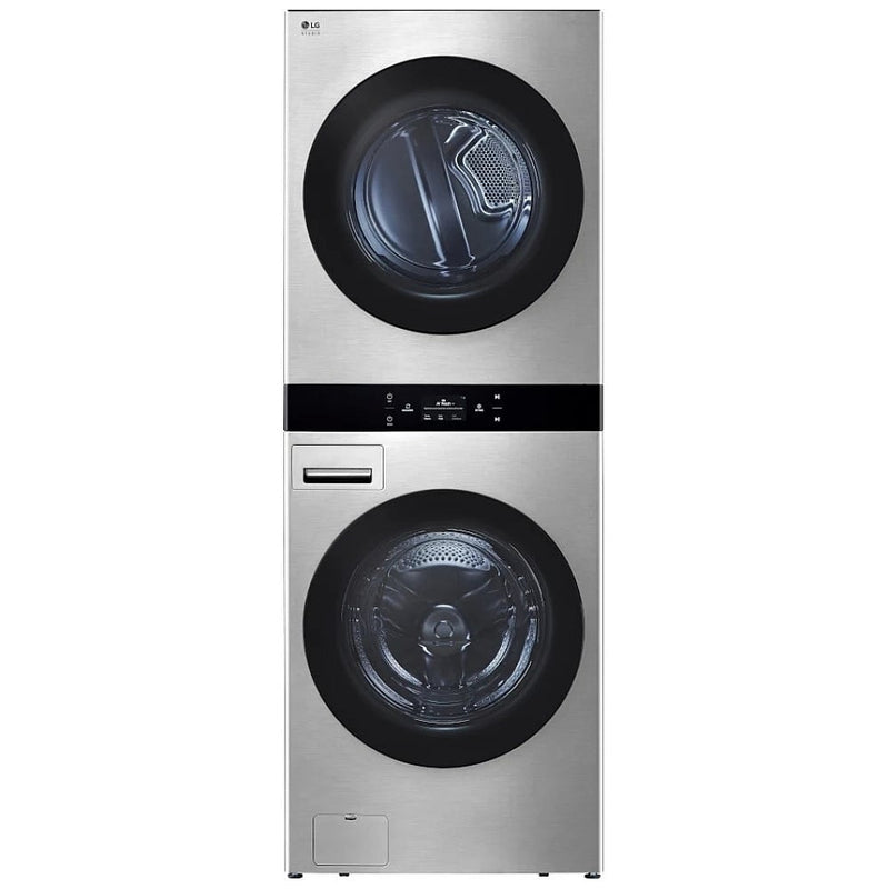 LG Studio SWWE50N3 Laundry Center, Washtower, Stainless Steel colour
Washer: 5.8 cu. ft. Capacity, 27 inch Width, 12 Wash Cycles, Steam Clean, 1,300 RPM Spin Speed, Water Heater, Wifi Enabled
Dryer: 7.4 cu. ft. Capacity