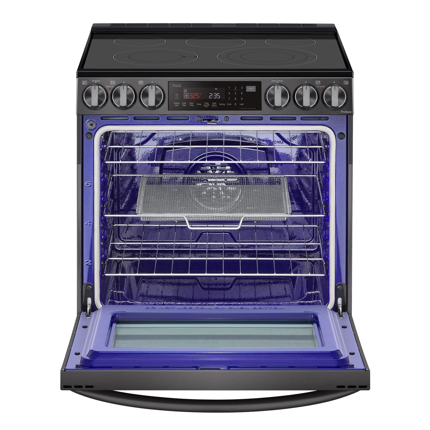 6.3 cu ft. Smart Wi-Fi Enabled ProBake Convection® InstaView™ Electric Slide-in Ranges with AirFry LSEL6335D
