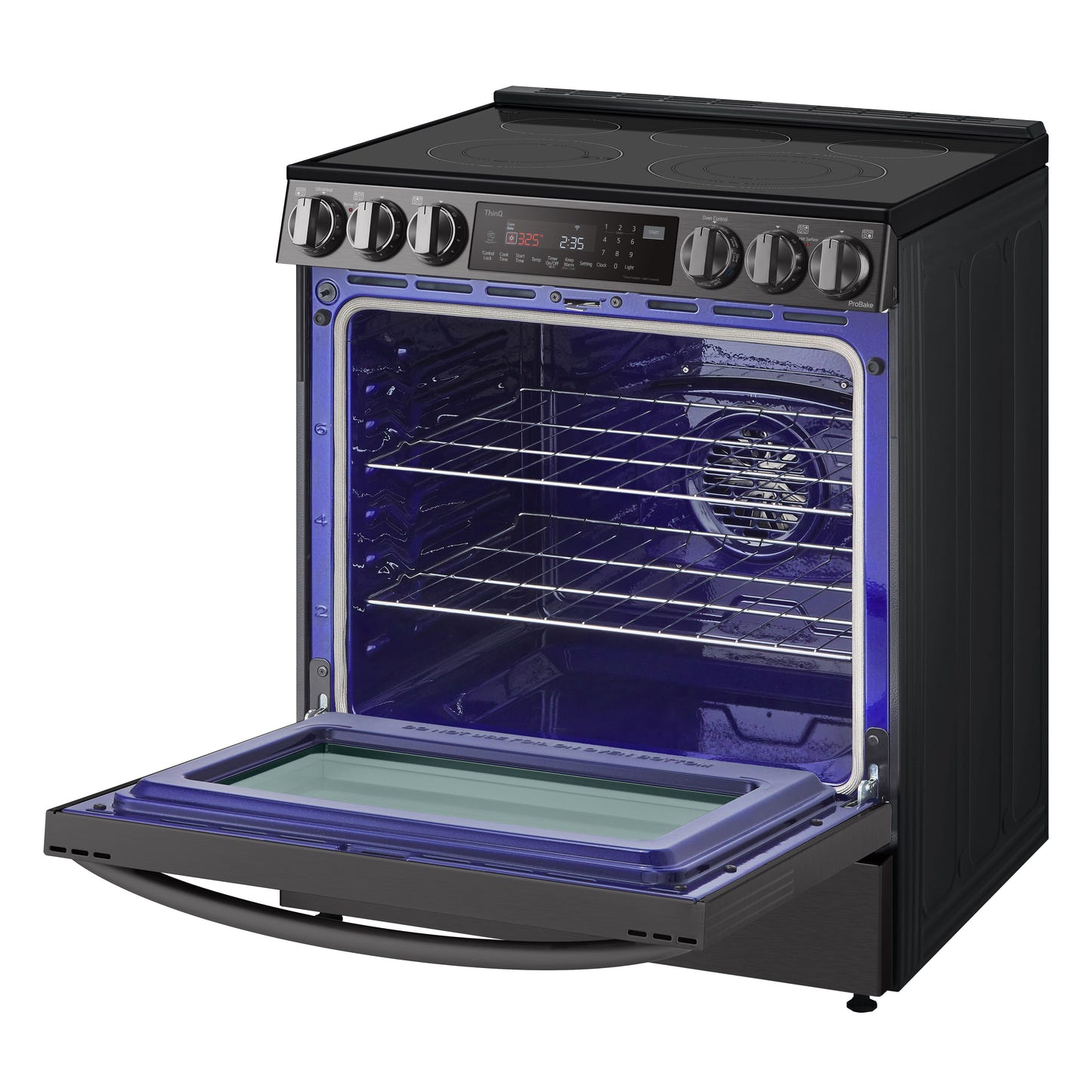 6.3 cu ft. Smart Wi-Fi Enabled ProBake Convection® InstaView™ Electric Slide-in Ranges with AirFry LSEL6335D