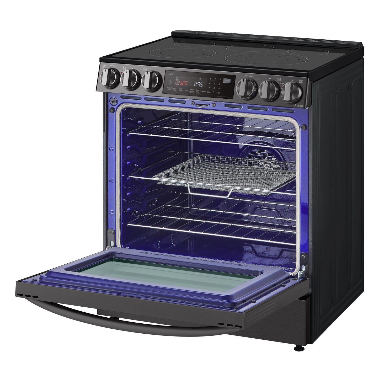6.3 cu ft. Smart Wi-Fi Enabled ProBake Convection® InstaView™ Electric Slide-in Ranges with AirFry LSEL6335D
