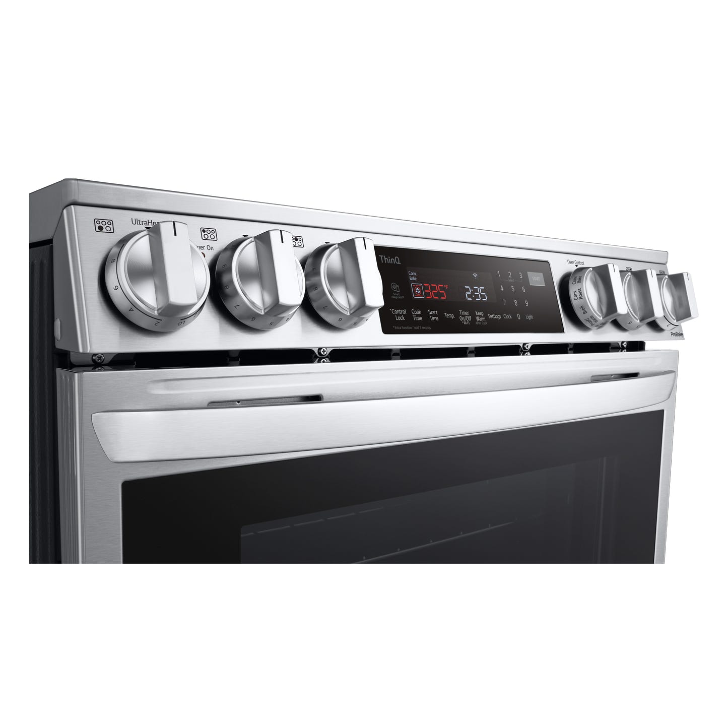 6.3 cu ft. Smart Wi-Fi Enabled ProBake Convection® InstaView™ Electric Slide-in Ranges with Air Fry LSEL6335F