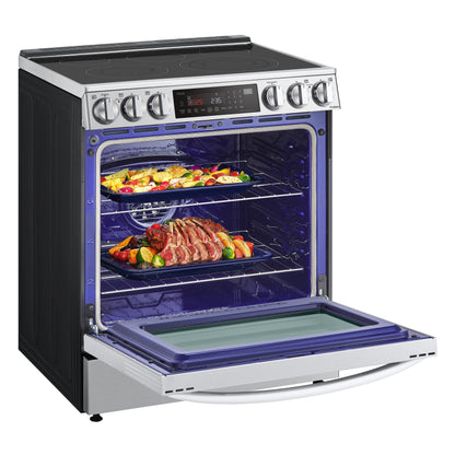 6.3 cu ft. Smart Wi-Fi Enabled ProBake Convection® InstaView™ Electric Slide-in Ranges with Air Fry LSEL6335F