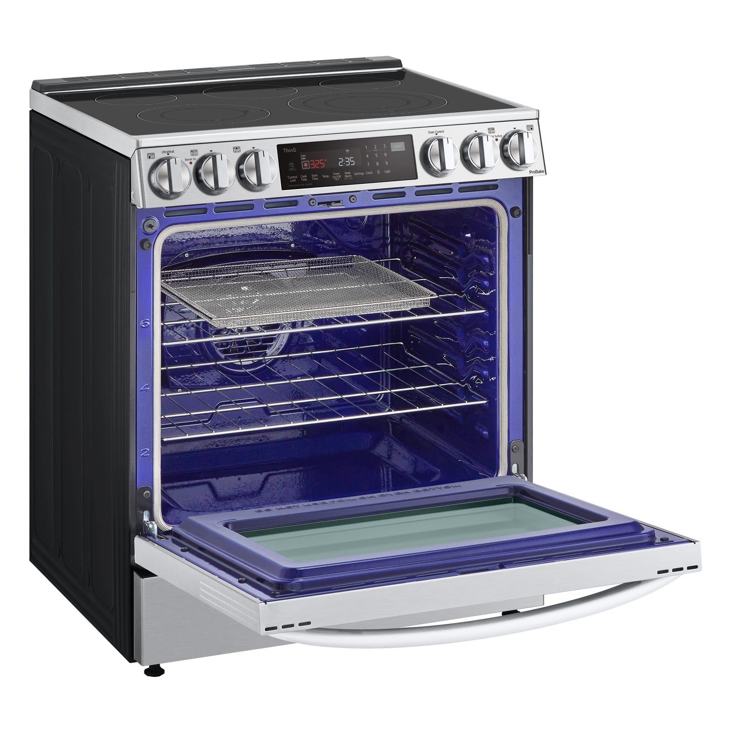 6.3 cu ft. Smart Wi-Fi Enabled ProBake Convection® InstaView™ Electric Slide-in Ranges with Air Fry LSEL6335F