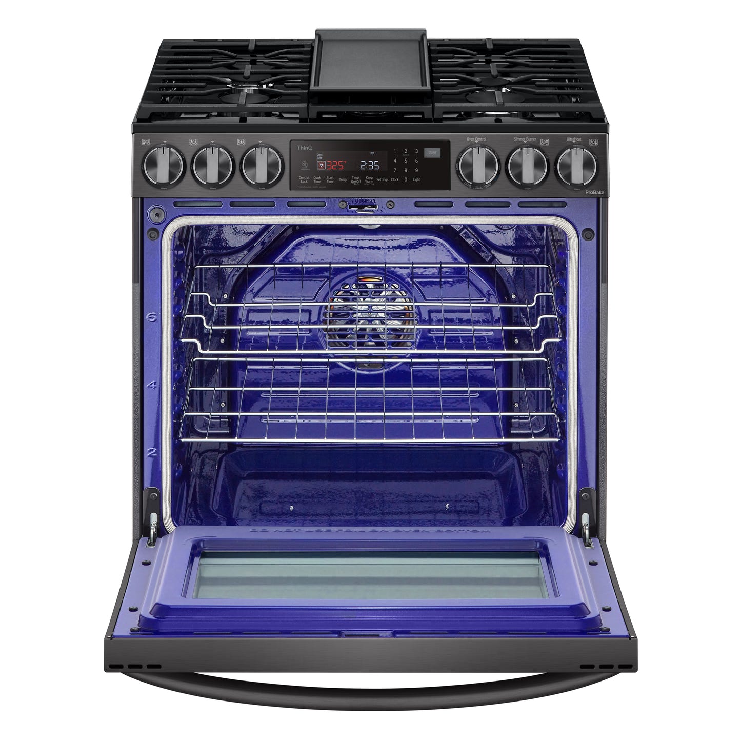 6.3 cu ft. Smart Wi-Fi Enabled ProBake Convection® InstaView™ Gas Slide-in Ranges with AirFry LSGL6335D