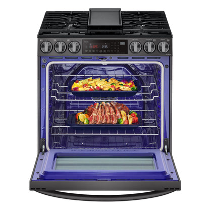 6.3 cu ft. Smart Wi-Fi Enabled ProBake Convection® InstaView™ Gas Slide-in Ranges with AirFry LSGL6335D