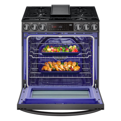 6.3 cu ft. Smart Wi-Fi Enabled ProBake Convection® InstaView™ Gas Slide-in Ranges with AirFry LSGL6335D