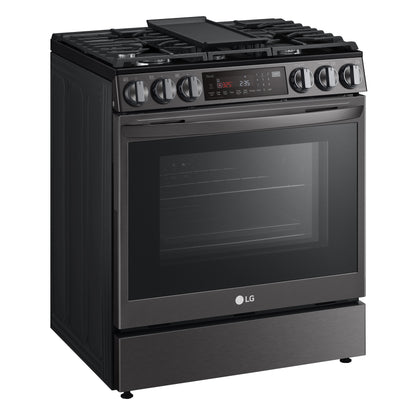 6.3 cu ft. Smart Wi-Fi Enabled ProBake Convection® InstaView™ Gas Slide-in Ranges with AirFry LSGL6335D