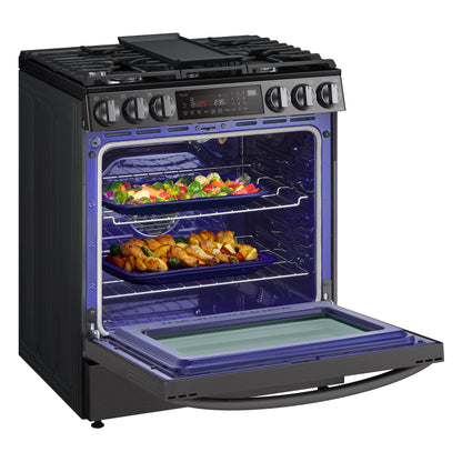 6.3 cu ft. Smart Wi-Fi Enabled ProBake Convection® InstaView™ Gas Slide-in Ranges with AirFry LSGL6335D