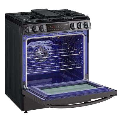 6.3 cu ft. Smart Wi-Fi Enabled ProBake Convection® InstaView™ Gas Slide-in Ranges with AirFry LSGL6335D