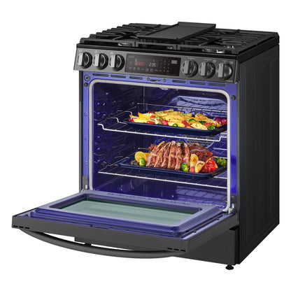 6.3 cu ft. Smart Wi-Fi Enabled ProBake Convection® InstaView™ Gas Slide-in Ranges with AirFry LSGL6335D