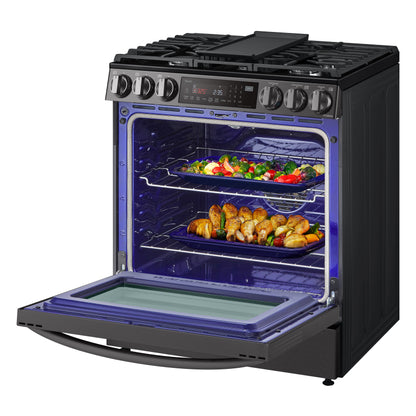 6.3 cu ft. Smart Wi-Fi Enabled ProBake Convection® InstaView™ Gas Slide-in Ranges with AirFry LSGL6335D