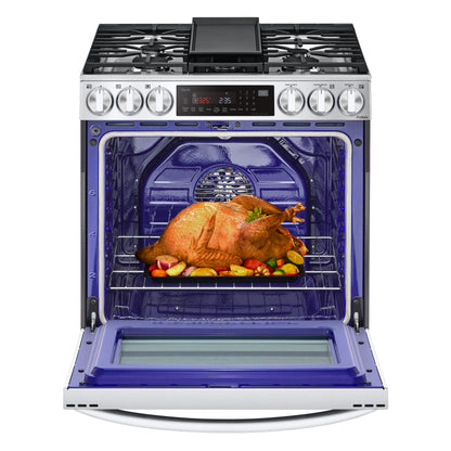 6.3 cu ft. Smart Wi-Fi Enabled ProBake Convection® InstaView™ Gas Slide-in Ranges with Air Fry LSGL6335F