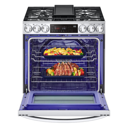 6.3 cu ft. Smart Wi-Fi Enabled ProBake Convection® InstaView™ Gas Slide-in Ranges with Air Fry LSGL6335F