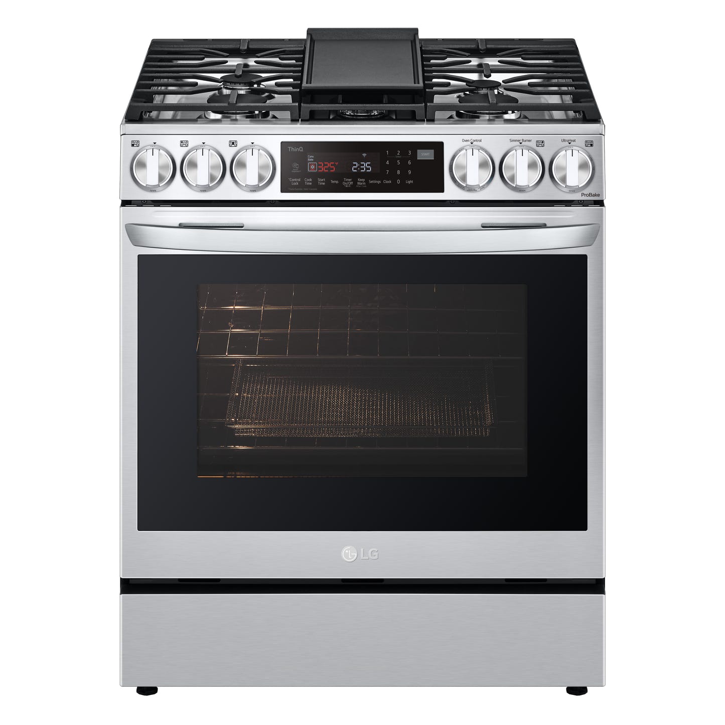 6.3 cu ft. Smart Wi-Fi Enabled ProBake Convection® InstaView™ Gas Slide-in Ranges with Air Fry LSGL6335F