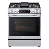 LG LSGL6335F Gas Range, 30 inch Exterior Width, Self Clean, Convection, 5 Burners, 6.3 cu. ft. Capacity, Storage Drawer, Air Fry