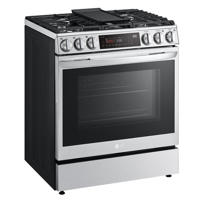 6.3 cu ft. Smart Wi-Fi Enabled ProBake Convection® InstaView™ Gas Slide-in Ranges with Air Fry LSGL6335F