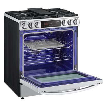 6.3 cu ft. Smart Wi-Fi Enabled ProBake Convection® InstaView™ Gas Slide-in Ranges with Air Fry LSGL6335F
