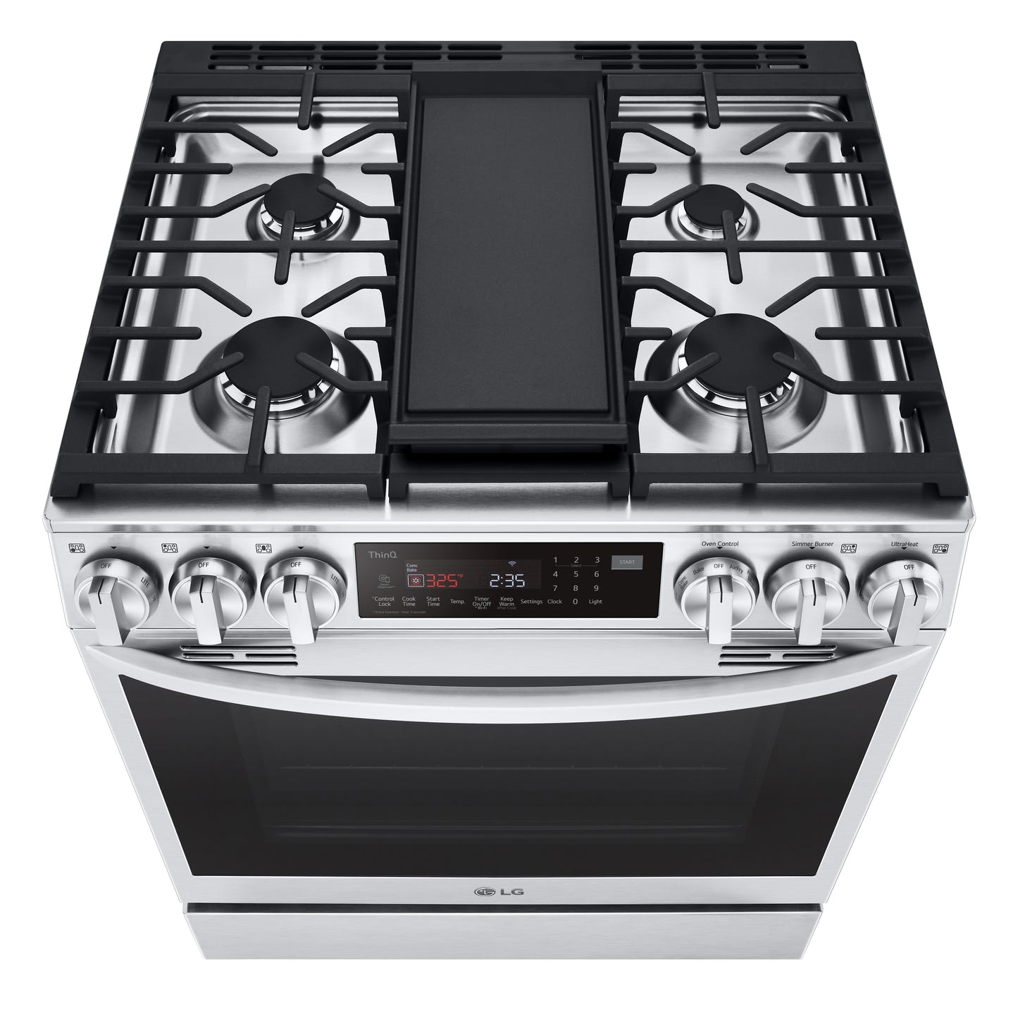 6.3 cu ft. Smart Wi-Fi Enabled ProBake Convection® InstaView™ Gas Slide-in Ranges with Air Fry LSGL6335F