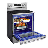 LG LREN6321YE 30" Electric 6.3 cu ft. Range Probake Convection, EasyClean® & Smart, Stainless, Freestanding