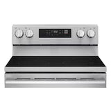LG LREN6321YE 30" Electric 6.3 cu ft. Range Probake Convection, EasyClean® & Smart, Stainless, Freestanding