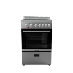 Vesta South Dakota 24" Electric Range, Silver Colour