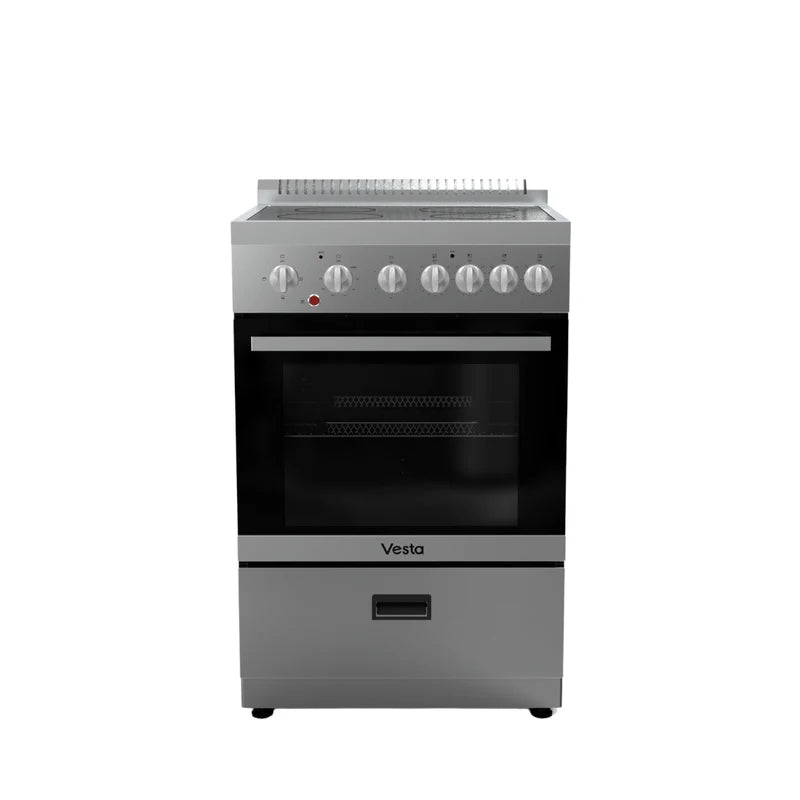 Vesta South Dakota 24" Electric Range, Silver Colour