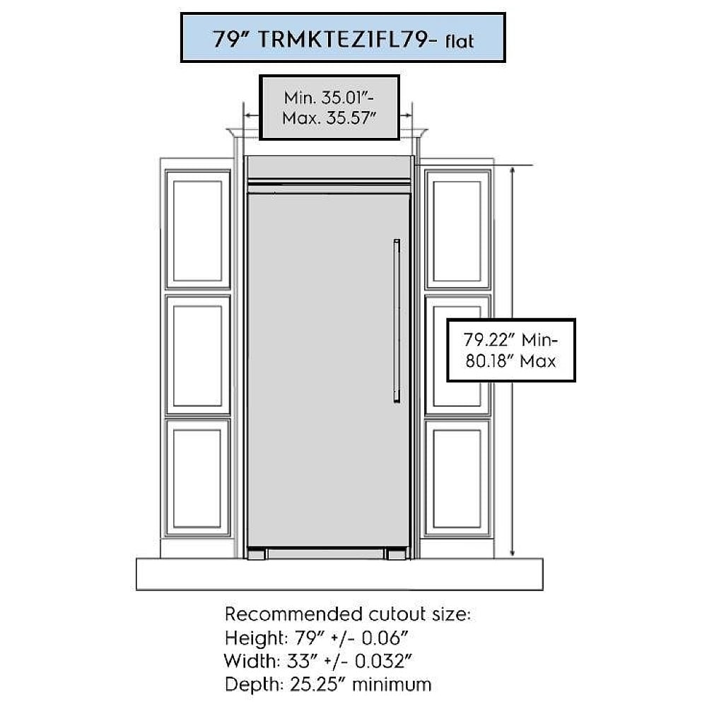 Frigidaire TRMKTEZ1FL79 Refrigerator / Freezer Trim Kit
