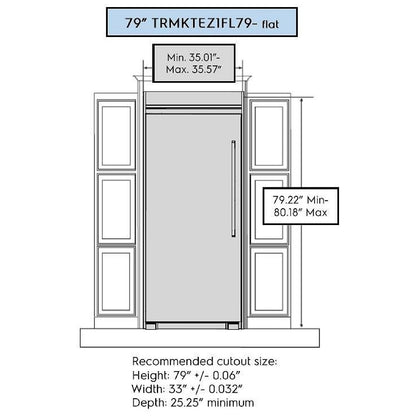 Frigidaire TRMKTEZ1FL79 Refrigerator / Freezer Trim Kit