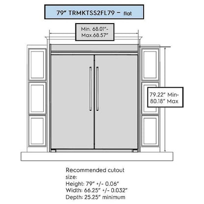 Frigidaire TRMKTEZ2FL79 Refrigerator / Freezer Trim Kit