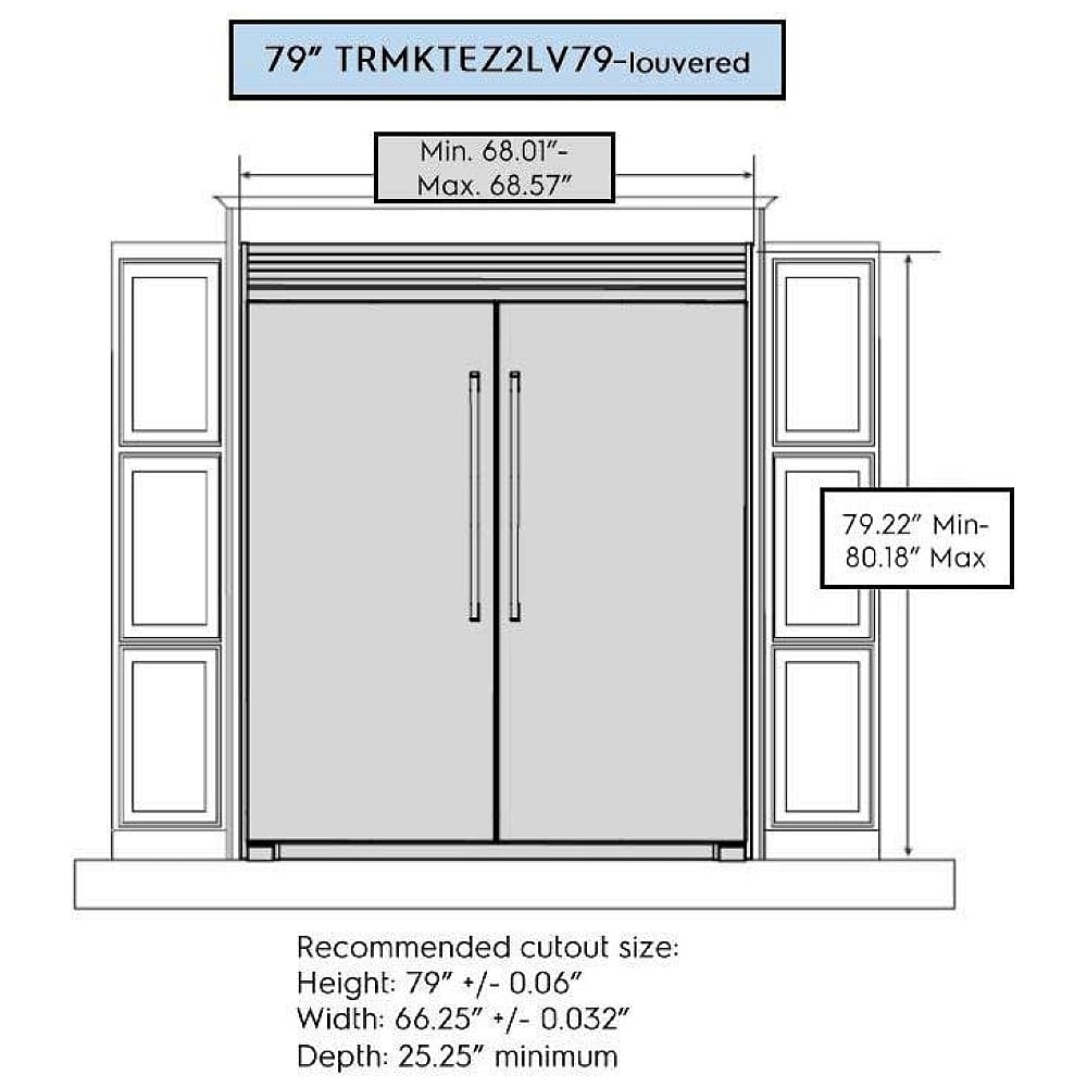 Frigidaire TRMKTEZ2LV79 Refrigerator / Freezer Trim Kit