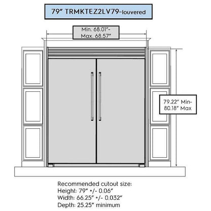Frigidaire TRMKTEZ2LV79 Refrigerator / Freezer Trim Kit