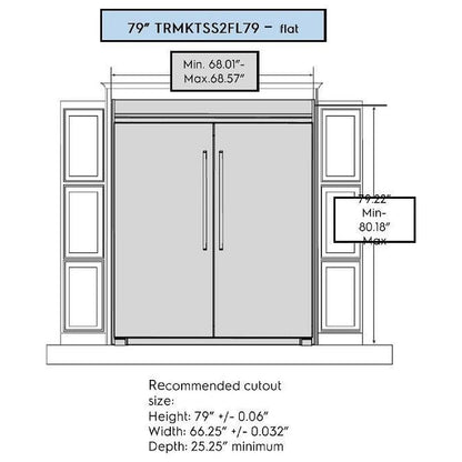 Electrolux TRMKTSS2FL79 Refrigerator / Freezer Trim Kit