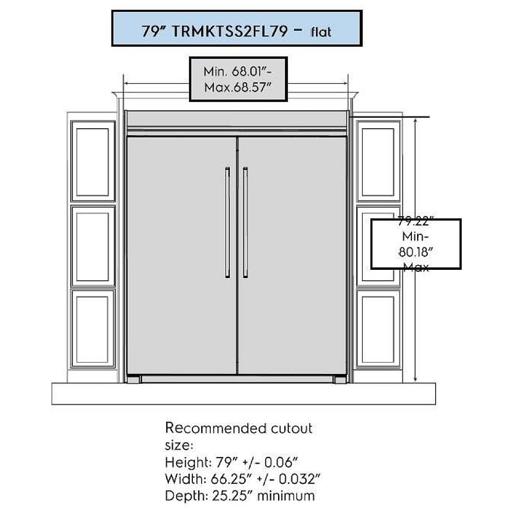 Electrolux TRMKTSS2FL79 Refrigerator / Freezer Trim Kit