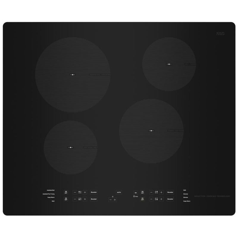 Whirlpool UCIG245KBL Induction Cooktop, 24 inch Exterior Width, 4 Burners, 3,000 W Highest Element, Black colour