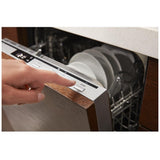 Whirlpool UDPS5118PP Dishwasher, 18 inch Exterior Width, 50 dB Decibel Level, Fully Integrated, Stainless Interior, Custom Panel Ready, 6 Wash Cycles, 8 Capacity (Place Settings), 2 Loading Racks, Panel Ready