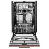 Whirlpool UDPS5118PP Dishwasher, 18 inch Exterior Width, 50 dB Decibel Level, Fully Integrated, Stainless Interior, Custom Panel Ready, 6 Wash Cycles, 8 Capacity (Place Settings), 2 Loading Racks, Panel Ready
