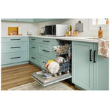 Whirlpool UDPS5118SP Dishwasher, 18 inch Exterior Width, 48 dB Decibel Level, Fully Integrated, Stainless Interior, Custom Panel Ready, 6 Wash Cycles, 8 Capacity (Place Settings), 2 Loading Racks, Panel Ready