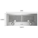 Whirlpool UVL5430JSS Insert Liner, 30 inch Exterior Width, 400 CFM, LED, Aluminum Mesh Filter, Stainless Steel colour