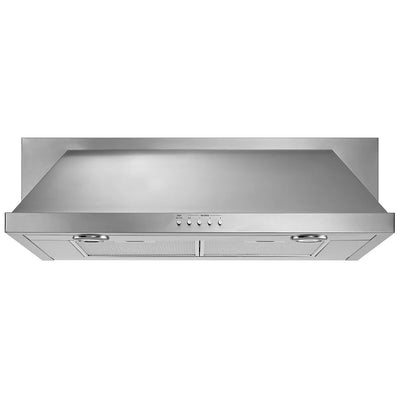 Whirlpool UXT5530AAS 抽油烟机，30 英寸外部宽度，橱柜下，400 CFM，可接受两种烟道，卤素，可用洗碗机清洗，3 个过滤器，不锈钢颜色，含鼓风机