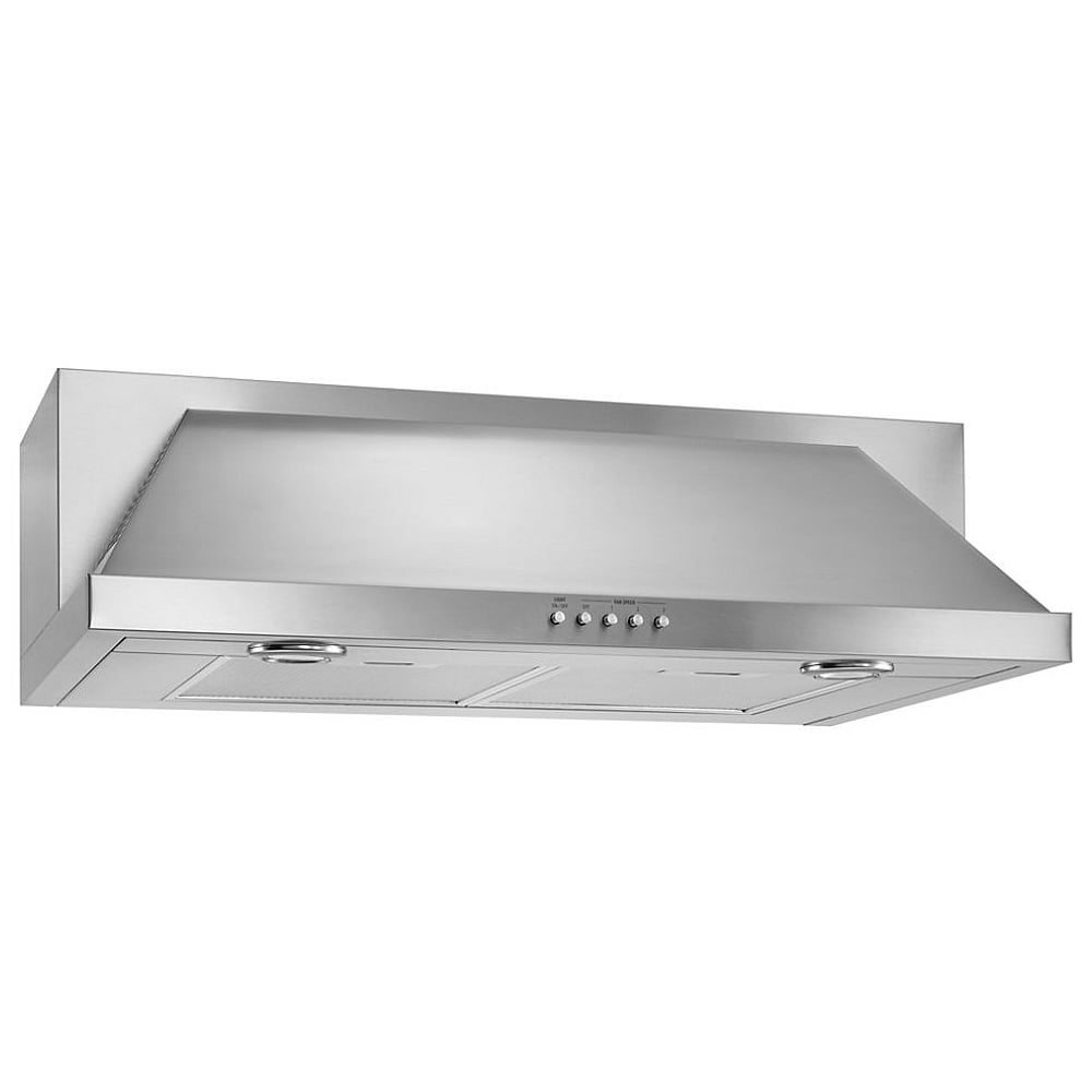 Whirlpool UXT5530AAS Range Hood, 30 inch Exterior Width, Under-Cabinet, 400 CFM, Stainless Steel